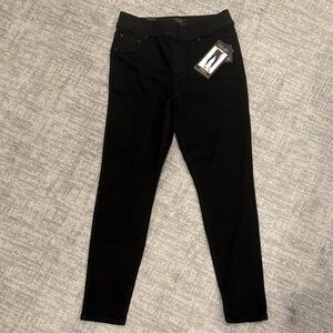 RACHEL Rachel Roy Black High-Rise Skinny Pull-On Pants
